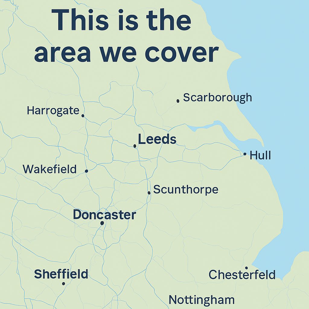 Areas We Cover at R & J PA Hire
