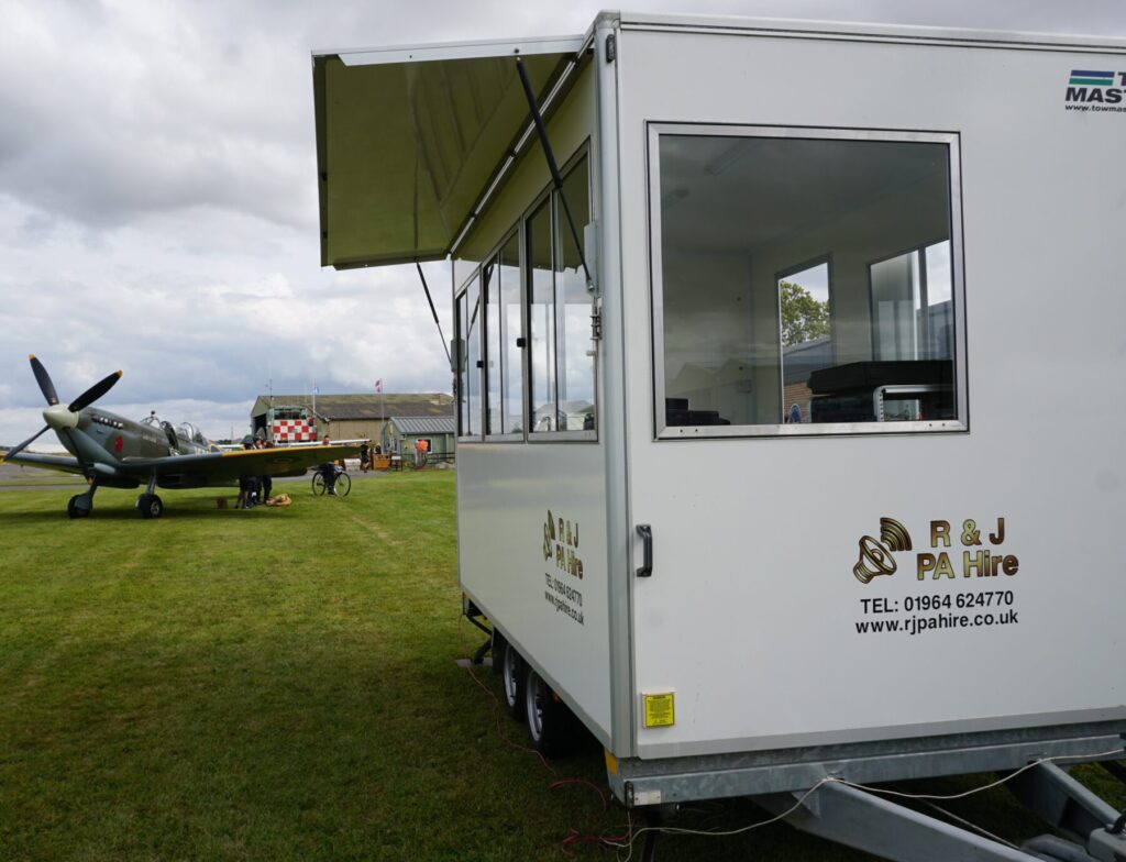Discover why commentary boxes are essential for professional event sound. R & J PA Hire offers commentary box hire and PA systems across Yorkshire. Commentary unit and event PA system at Breighton Airfield