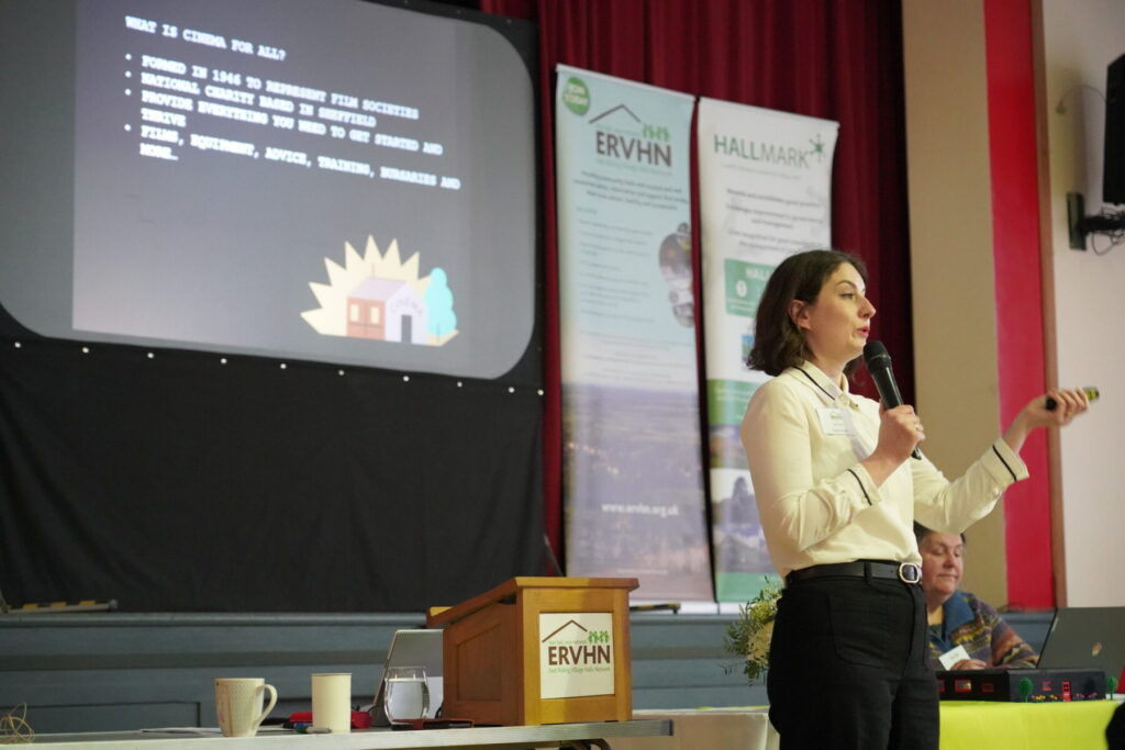 Conference radio microphones setup at Holme on Spalding Moor Village Hall.