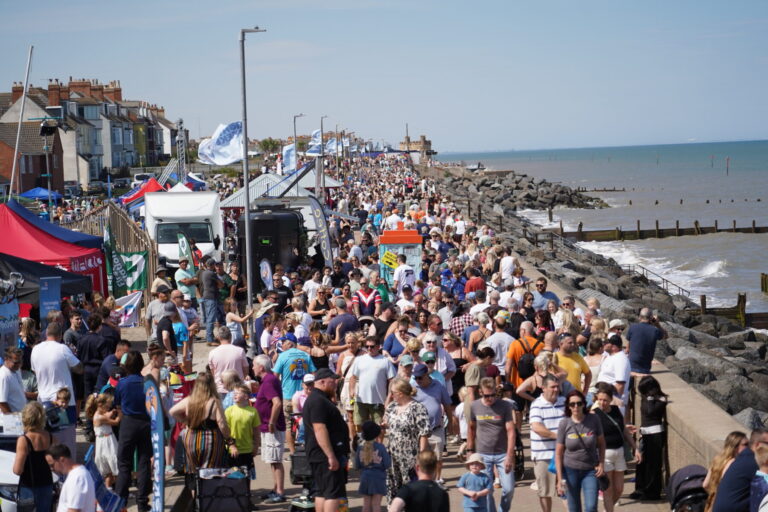 R & J PA Hire supplied outdoor PA systems for Blue Light Weekend in Withernsea and Driffield Steam Fair.