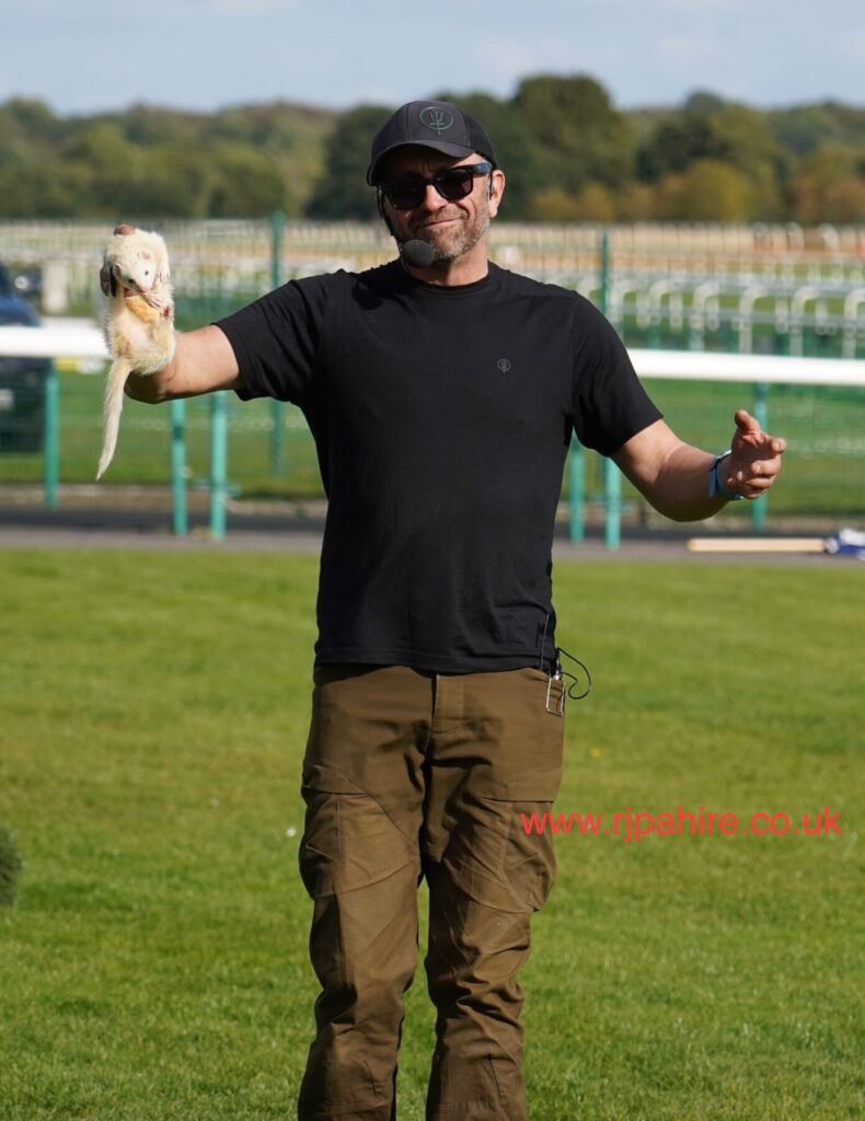 Yorkshire Shooting Show 2026: A Memorable Weekend with R & J PA Hire Simon Whitehead presenting his Pakefield Ferrets demonstration at the Yorkshire Shooting Show 2026